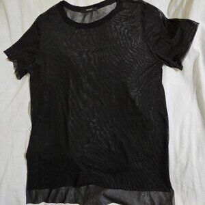 Forever 21 Mesh Short Sleeve Shirt